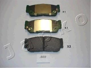 Колодки тормозные задние KIA Sorento (02-)/SsangYong Kyron, Rexton (05-) JAPKO '51S02