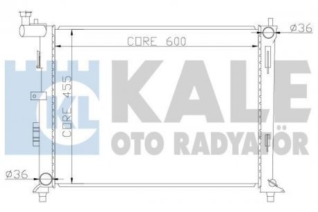Радіатор охолодження Hyundai i30, Elentra / Kia Ceed, Ceed Sw, Pro Ceed OTO RADYATOR Kale 341980