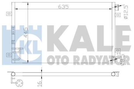 Радиатор кондиционера KIA Sorento (02-) Kale '343115