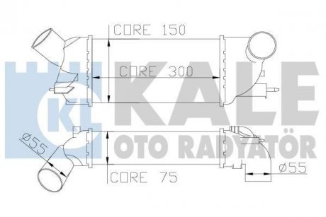 Интеркулер Citroen C5 Iii - Peugeot 407, 407 Sw Intercooler OTO RADYATOR Kale 343900