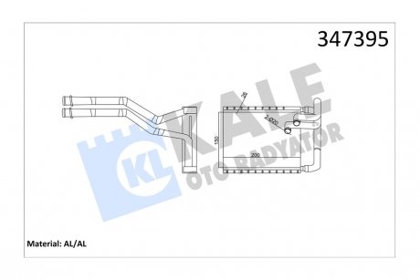 Радиатор отопителя Hyundai I30, Kia Ceed, Pro Ceed Kale 347395 (фото 1)