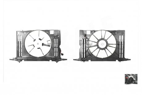 Вентилятор охолодження радіатора з кожухом Toyota Auris, Corolla OTO RADYATOR Kale 348570