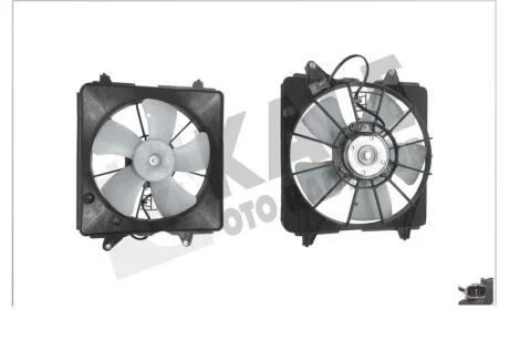 Вентилятор охлаждения радиатора (с диффузором) Honda Civic VIII (05-) OTO RADYATOR Kale 360025