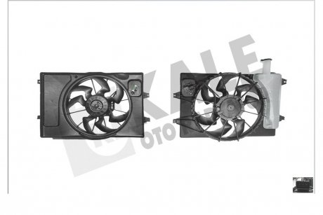 Вентилятор охолодження радіатора з кожухом Hyundai Elentra VI OTO RADYATOR Kale 360050 (фото 1)