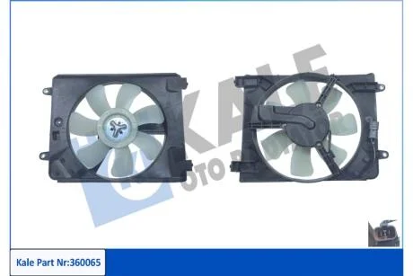 Вентилятор охолодження радіатора (з дифузором) Honda Civic VIII (05-) KALE OTO RADYATOR Kale 360065