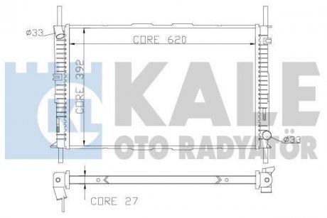 Радиатор охлаждения Ford Mondeo III Kale '368700