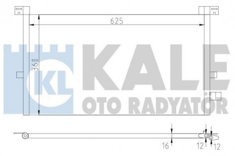 Радіатор кондиціонера Ford Mondeo III (01-07) OTO RADYATOR Kale '378700
