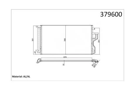 Радиатор кондиционера Hyundai IX35, Tucson/KIA Sportage (10-) KALE OTO RADYATOR Kale 379600