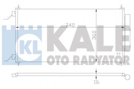 Радиатор кондиционера Honda Cr-V Iii Condenser Kale 380700