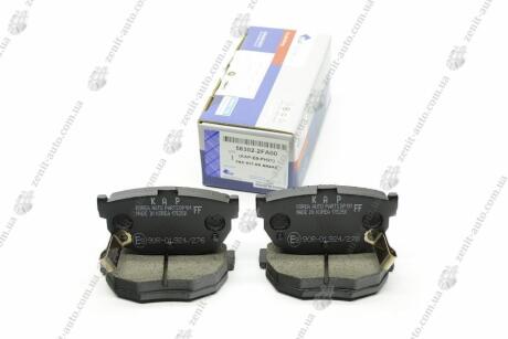 Колодки тормозные зад диск 58302-2FA00 Kia Cerato (04-), Spectra (03-) E9 KAP KAP (KoreaAutoParts) KM0703408E9