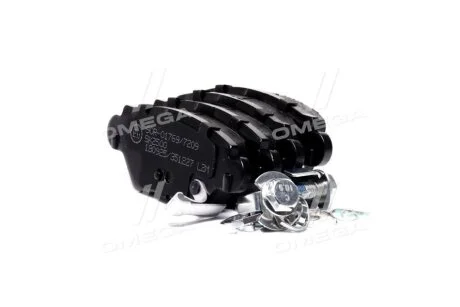 Колодки гальмівні дискові задні (+ болти) Opel Astra (F,G), Zafira A, Corsa C (05P1227) LPR '05P1227