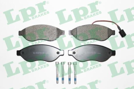 Колодки гальмівні дискові передні (+ болти, датчик) Citroen Jumper III/ Fiat Ducato (06-) LPR '05P1287