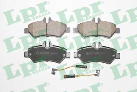 Колодки гальмівні дискові задні (+ 2 датчики) MB Sprinter (06-)/ VW Crafter (06-) LPR '05P1293