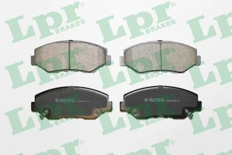 Колодки гальмівні дискові передні Honda Accord (VII,VIII) Civic X, CR-V (II,IV,V), Pilot (02-08) (05P1364) LPR '05P1364