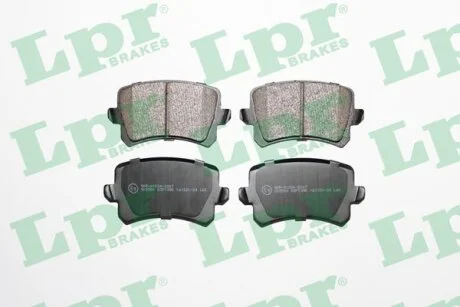Колодки гальмівні дискові задні Audi Q3 (11-18)/ VW CC B7, Passat (B6,B7), Tiguan (07-) (05P1390) LPR '05P1390