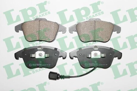 Колодки гальмівні дискові передні (+ датчик) Audi A3 (11-18)/ VW Sharan (10-), Tiguan (07-) LPR '05P1392