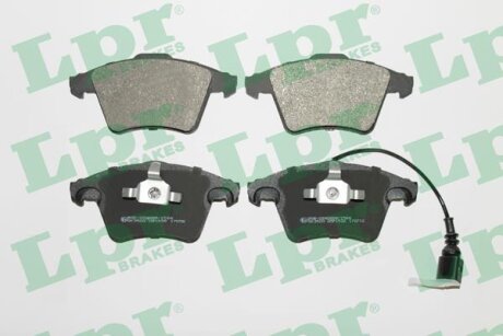 Колодки гальмівні дискові передні (+ датчик) VW (T5,T6) LPR '05P1536