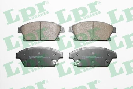 Колодки гальмівні дискові передні Chevrolet Cruze (09-)/ Opel Astra J, Zafira C LPR '05P1562