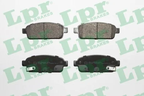 Колодки гальмівні дискові задні Chevrolet Cruze (09-)/ Opel Astra J, Zafira C (05P1575) LPR '05P1575
