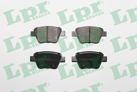 Колодки гальмівні дискові задні Skoda Octavia II/ VW Caddy III, Golf VI, Jetta IV, Touran (03-) LPR '05P1608