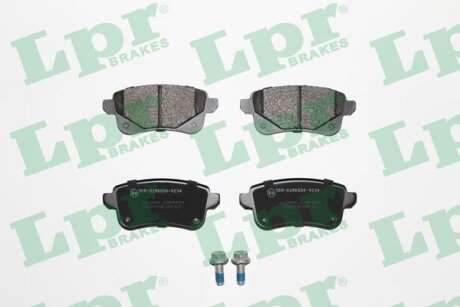 Колодки гальмівні дискові задні (+ болти) Renault Megane IV, Scenic (III,IV) LPR '05P1979