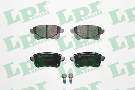 Колодки гальмівні дискові задні (+ болти) Renault Megane IV, Scenic (III,IV) (05P1979) LPR '05P1979