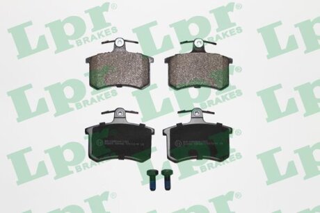 Колодки гальмівні дискові задні (+ болти) Audi A4 B5, A6 C4, 100 (C3,C4) LPR '05P440