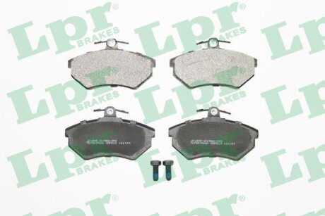 Колодки гальмівні дискові передні (+ болти) VW Golf (II,III), Caddy II, Passat B4 LPR '05P613