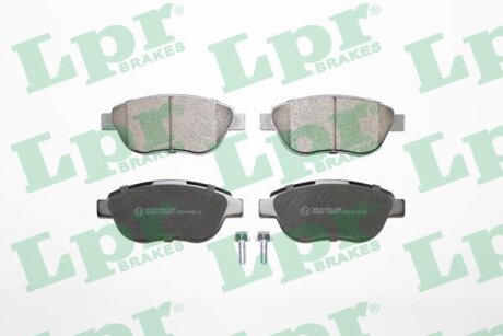 Колодки гальмівні дискові передні (+ болти) Fiat Doblo (05-)/ Peugeot 207, 307 LPR '05P807