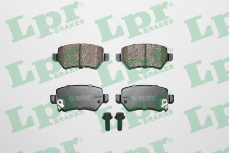 Колодки гальмівні дискові задні (+ болти) Opel Astra (G,H), Combo (05-), Corsa C, Zafira (A,B) LPR '05P811