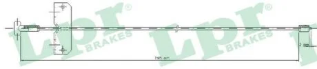 Трос ручника Opel Vivaro A/ Renault Trafic II (L=1585mm) (C0751B) LPR 'C0751B