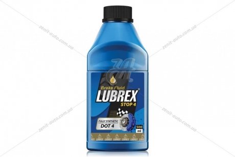 Тормозная жидкость BRAKE FLUID DOT-4, 1л. LUBREX 1332000/001