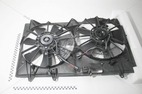 Электровентилятор охлаждения с кожухом (2 вент.) Mazda CX-7 (06-) LUZAR LFK 2507 (фото 1)