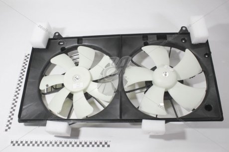 Электровентилятор охлаждения с кожухом (2 вент.) Mazda 6 (GH) (07-) 1.8i/2.0i LUZAR LFK 25EP (фото 1)