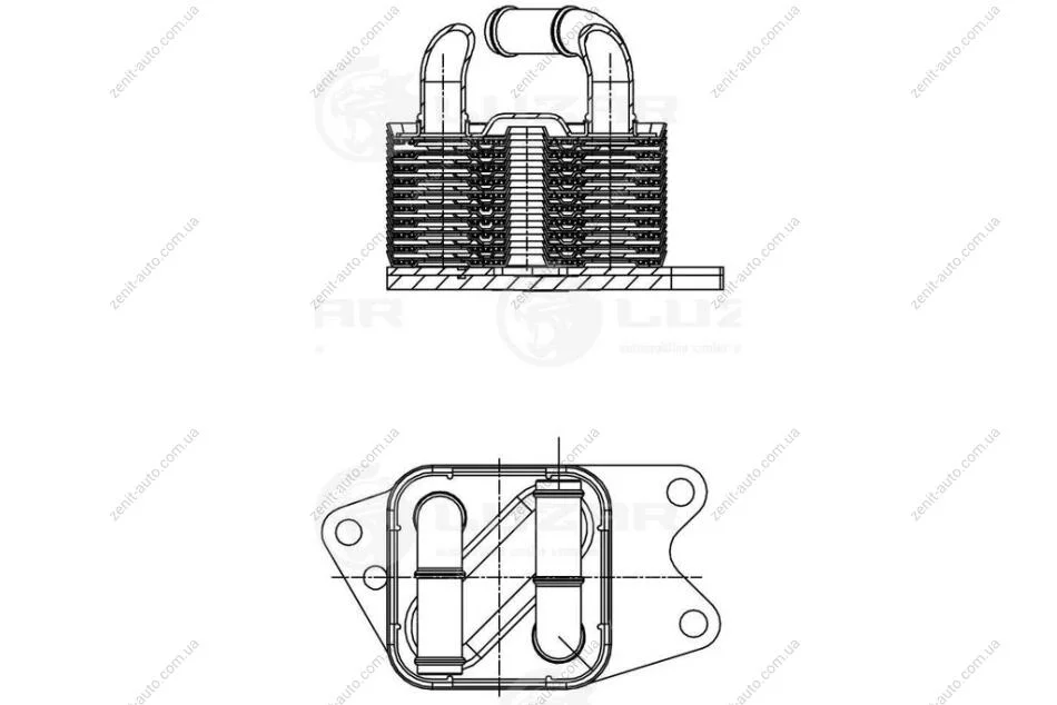 Радиатор масл. Volkswagen Polo (09-)/Skoda Rapid (12-) 1.6i [CFNA] AT Luzar LUZAR LOc 1817 (фото 1)