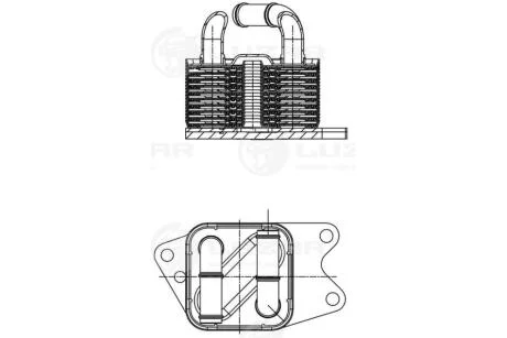 Радиатор масл. Volkswagen Polo (09-)/Skoda Rapid (12-) 1.6i [CFNA] AT Luzar LUZAR LOc 1817