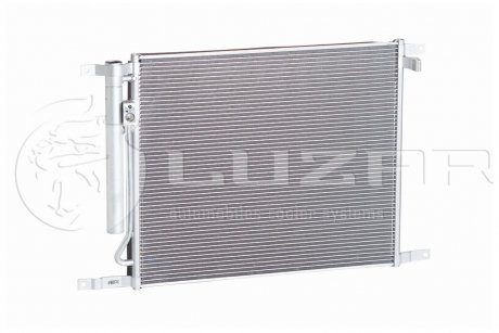 Радиатор кондиционера Авео/T255 (08-) с ресивером LUZAR LRAC 0581 (фото 1)