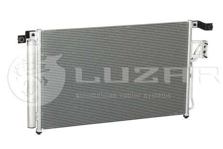 Радиатор кондиционера HYUNDAI SANTA FE II 2.2CRDi / 2.4i / 2.7i (06-) МКПП LUZAR LRAC 0863 (фото 1)
