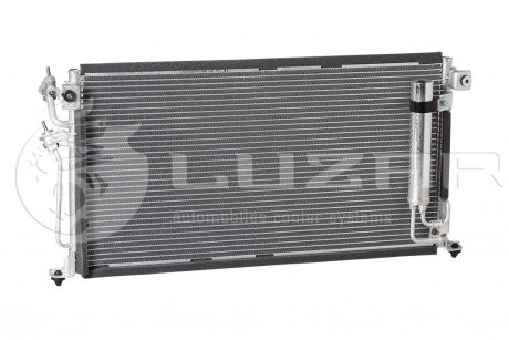 Радиатор кондиционера Lancer 1.3/1.6/2.0 (03-) АКПП,МКПП с ресивером LUZAR LRAC 1100