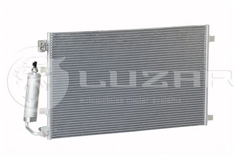 Радіатор кондиціонеру Qashqai 2.0 (06-) АКПП,МКПП з ресівером LUZAR LRAC 1420 (фото 1)