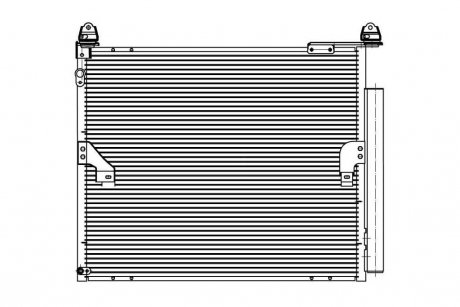 Радиатор кондиционера с ресивером Toyota Land Cruiser Prado (09-) 3.0D LUZAR LRAC 1972 (фото 1)