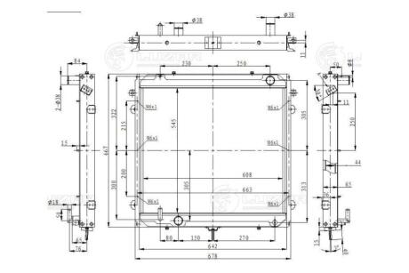 Радиатор охлаждения 33022 Next (КАММИНС 3,8/IFS) (алюм) LUZAR LRc 0343