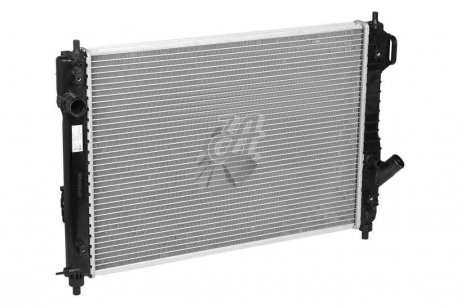Радиатор охлаждения Авео T250(06-)/Т255(08-)/ВИДА(12-) (L=600) АКПП (б/с конд) (алюм-паяный) LUZAR LRc 05180b (фото 1)