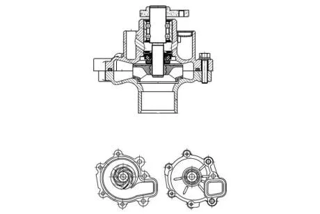 Насос водяний Mazda CX-5 (11-)/3 (14-) 2.0i Sky-Active Luzar LUZAR LWP 2504
