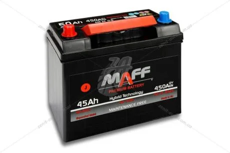 АКБ 6СТ-50 L+ (пт 450)(необслуж)(Asia) MAFF MAFF 545 E24