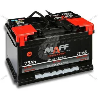 АКБ 6СТ-75 R+ (пт 720)(низкий) (необслуж) MAFF MAFF 575 E8