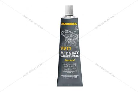 Герметик силіконовий високоякісний RTV Gasket Maker Gray(серый), 85г Mannol 9911
