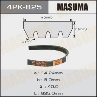 Ремінь полікліновий 4PK- 825 MASUMA 4PK825
