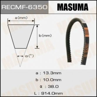 Ремінь клиновий, 13x914 мм MASUMA 6350