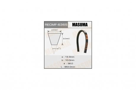 Ремінь клиновий MASUMA 6365 (фото 1)